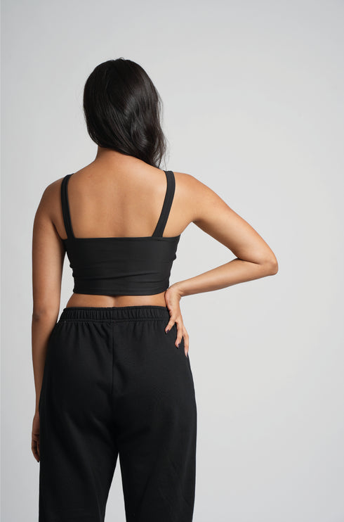 Square Neck Bandeau Top